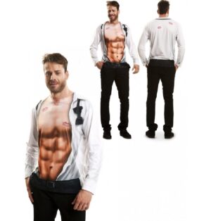 CAMISETA DISFRAZ SEXY BOY MANGA LARGA T-S