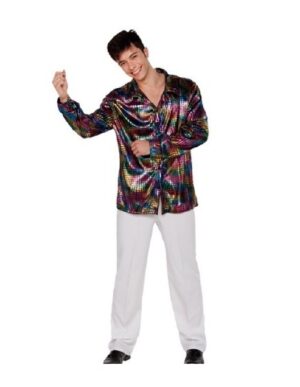CAMISA HOMBRE DISCO COLORIDA
