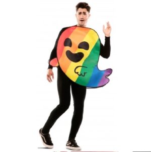 DISFRAZ FANTASMA ARCOIRIS LGTBI ML