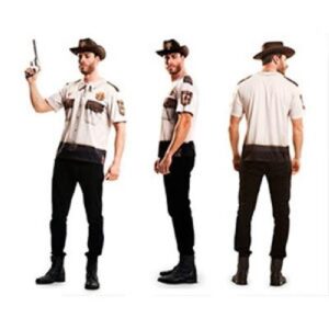 CAMISETA DISFRAZ SHERIFF MANGA CORTA T-M