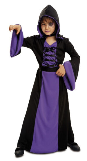 DISFRAZ HECHICERA MORADA 5-6 AÑOS