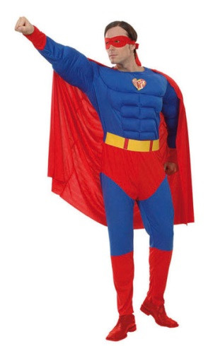 DISFRAZ HEROE MUSCULOSO ADULTO