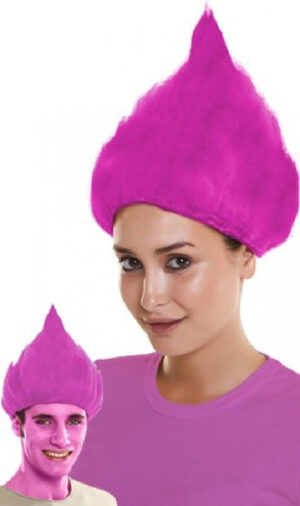 PELUCA TROLLS ROSA POPPY