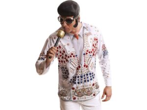 DISFRAZ CAMISETA COSPLAY THE KING ELVIS T-S
