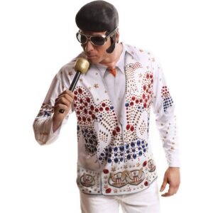 DISFRAZ CAMISETA COSPLAY THE KING ELVIS T-M