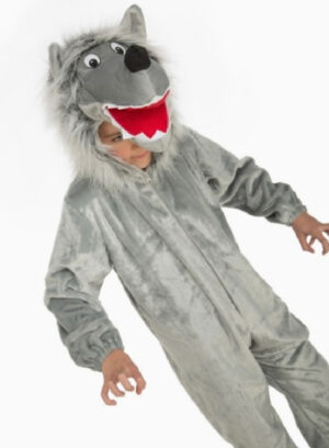 DISFRAZ LOBO GRIS LUJO 7-9 AÑOS