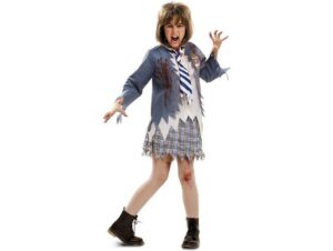 DISFRAZ DE COLEGIALA ZOMBIE INFANTIL 5-6 AÑOS