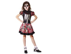 DISFRAZ NIÑA DIA DE LOS MUERTOS 3-4 AÑOS