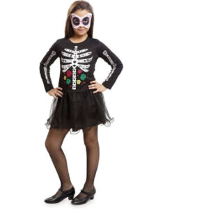 DISFRAZ CALAVERA DULCE 10-12 AÑOS NIÑA