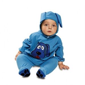 DISFRAZ BEBE PERRITO AZUL 0-6 MESES