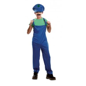 DISFRAZ LUIGGI SUPER FONTANERO VERDE 3-4 AÑOS