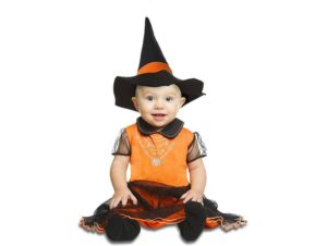 DISFRAZ BRUJITA NARANJA 0-6 MESES