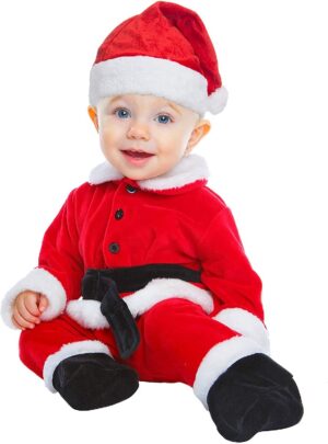 DISFRAZ PAPA NOEL DELUXE 0-6 MESES