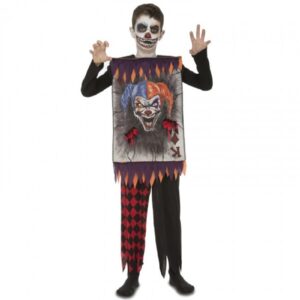 DISFRAZ CARTA JOKER CLOWN CARD ASESINO 7-9 AÑOS