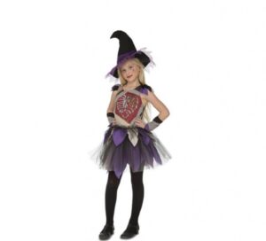 DISFRAZ BRUJA MORADA  ESQUELETO 10-12 AÑOS