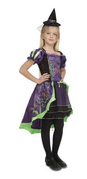 DISFRAZ DAMISELA BRUJA HALLOWEEN 10-12 AÑOS