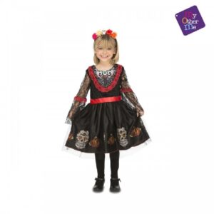 DISFRAZ CATRINA SEÑORITA DIA DE MUERTOS 5-6 AÑOS