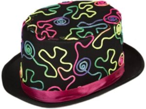 CHISTERA NEGRA COLORES NEON