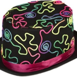 CHISTERA NEGRA COLORES NEON