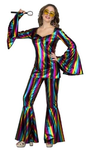 DISFRAZ RAINBOW DISCO MUJER ML