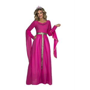 DISFRAZ PRINCESA DAMA MEDIEVAL ROSA ML