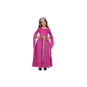 DISFRAZ DE PRINCESA MEDIEVAL ROSA 5-6 AÑOS