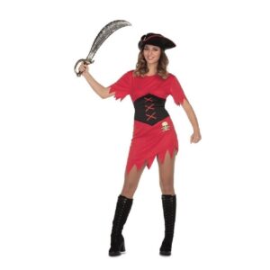 DISFRAZ CHICA PIRATA ROJO ML