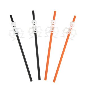 PAJITA HALLOWEEN 28X0,5 CM BOLSITA CON 4 UNIDADES