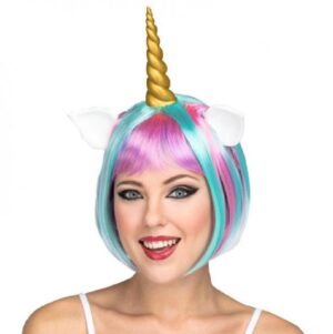 PELUCA CORTA UNICORNIO COLORES