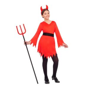DISFRAZ DIABLESA FUEGO 7-9  AÑOS