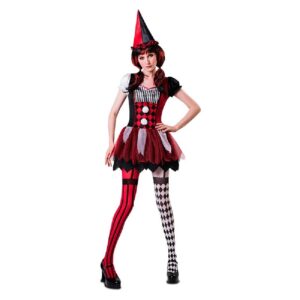 DISFRAZ PAYASA MALVADA  ARLEQUINA ML