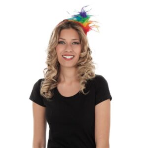 DIADEMA PLUMAS RAINBOW