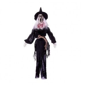 BRUJA COLGANTE CON LUZ Y SONIDO 13X54X66 CM