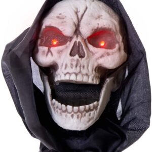 CALAVERA CON MANDÍBULA MOVIMIENTO, LUZ Y 17X24X21