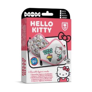 SET 2 MASCARILLAS HELLO KITTY 10-12 AÑOS
