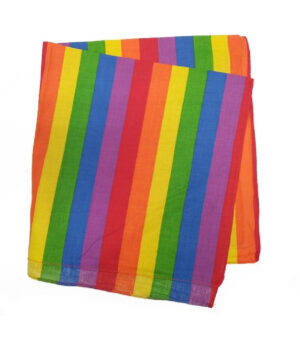 PAÑUELO ARCOIRIS ORGULLO LGTBI 53X53CM