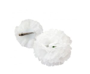 CLAVEL BLANCO PEQUEÑO CON PINZA