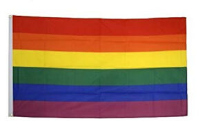 BANDERA ARCOIRIS ORGULLO LGTBI 160X90CM