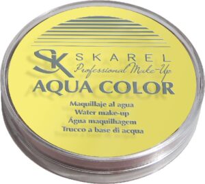 MAQUILLAJE AL AGUA AMARILLO PROFESIONAL 15G.
