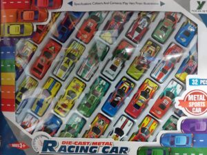 CAJA 32 COCHES METAL