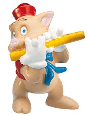 FIGURA CERDITO FLAUTISTA 12490  LOS 3 CERDITOS