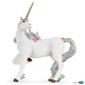 FIGURA UNICORNIO PLATEADO ( PAPO ) 39038