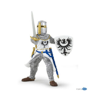 FIGURA CABALLERO BLANCO CON ESPADA ( PAPO ) 39946