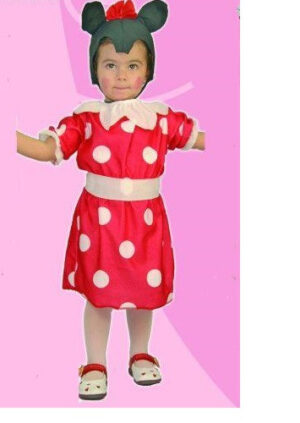 DISFRAZ BEBÉ T-0  RATONCITA ROJO BLANCO