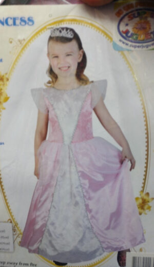 DISFRAZ BEBÉ 2-4 AÑOS PRINCESA ROSA CON TIARA