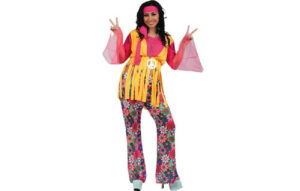 DISFRAZ ADULTO HIPPIE CHICA