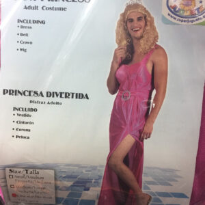DISFRAZ ADULTO CHICO PRINCESA DIVERTIDA