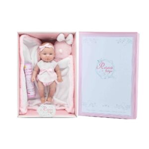 BEBÉ 28 CM. CON MANTITA CONEJITO