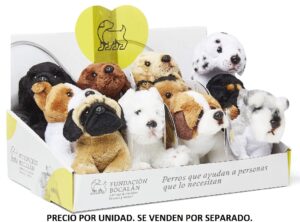 PELUCHE COLECCION PERROS SURTIDOS RAZAS 17 CM  FUNDACION BOCALAN