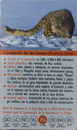 FIGURA LEOPARDO DE LAS NIEVES